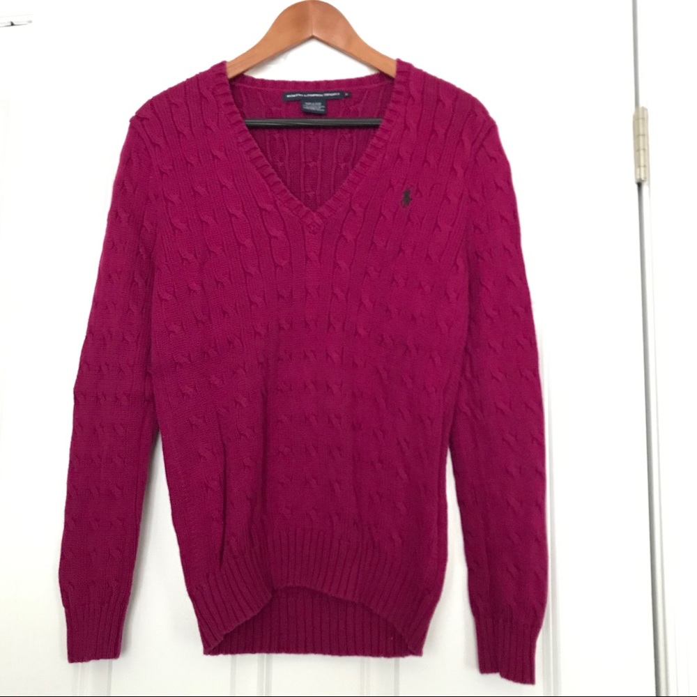 Ralph Lauren Magenta Sweater